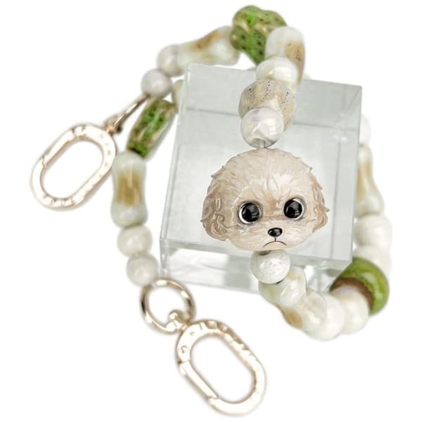 Nimmy Mobilstroppetaske Charm Big Eye Cute Pets 2.0 - Brun