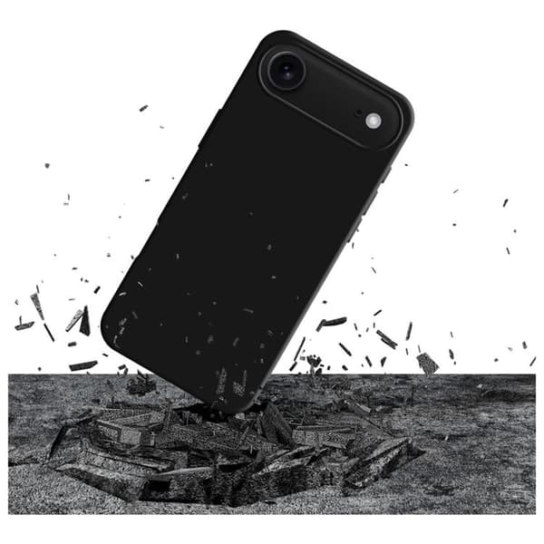 3MK iPhone Air -silikonikuori - Musta
