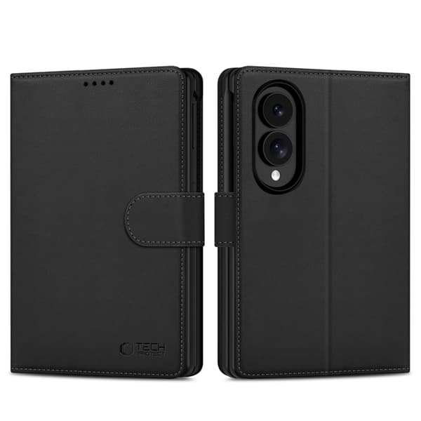 Tech-Protect Plånboksfodral För Galaxy Z Fold 8 - Svart
