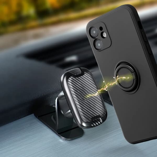 Mobilskal till Galaxy A26 5G Silikon Ring - Svart