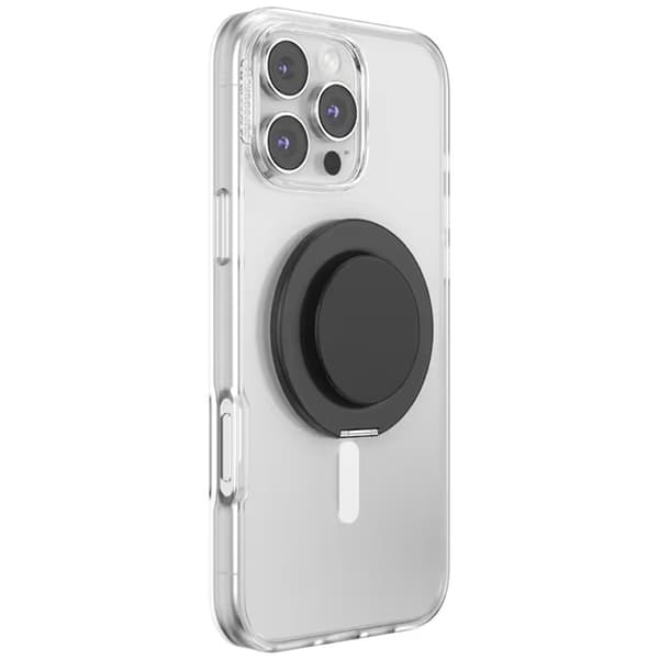 PopSockets MagSafe Pop-up-pidike ja jalusta Kick-Out Grip - Musta