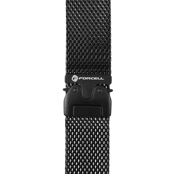 Forcell Apple Watch (38/40/41) Armbånd Rustfrit Stål - Sort