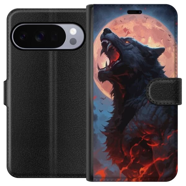 Plånboksfodral till Google Pixel 10 Pro med Ylande varg