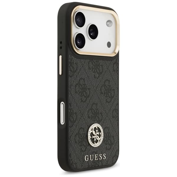 Guess Mobilcover til iPhone 17 Pro Max Magsafe Strass Logo - Sort