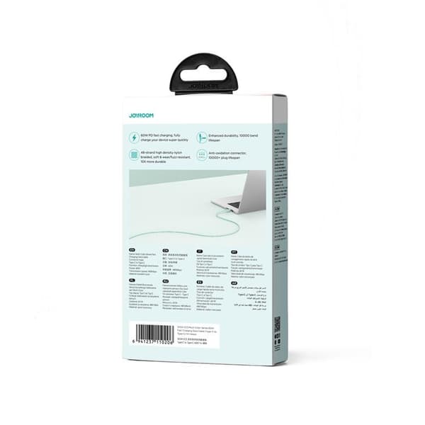 Joyroom USB-C til USB-C Kabel 60W 1m Multi-farve - Grøn
