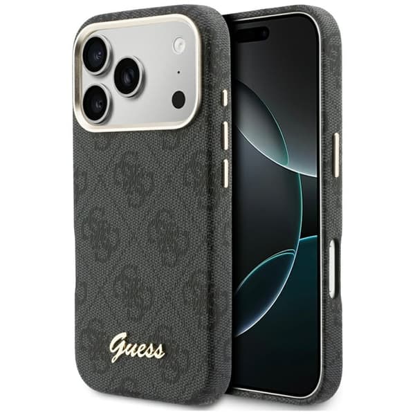 Guess telefontaske til iPhone 17 Pro Max MagSafe 4G Script - Sort