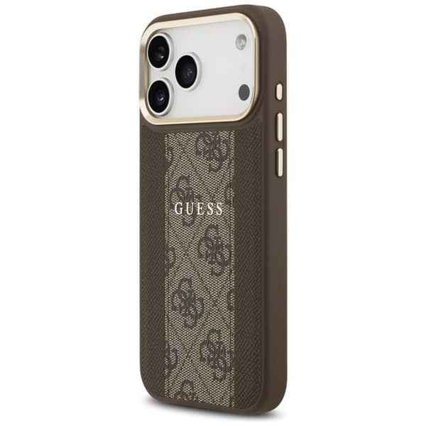 Guess Mobilskal till iPhone 17 Pro Magsafe Stripe - Brun