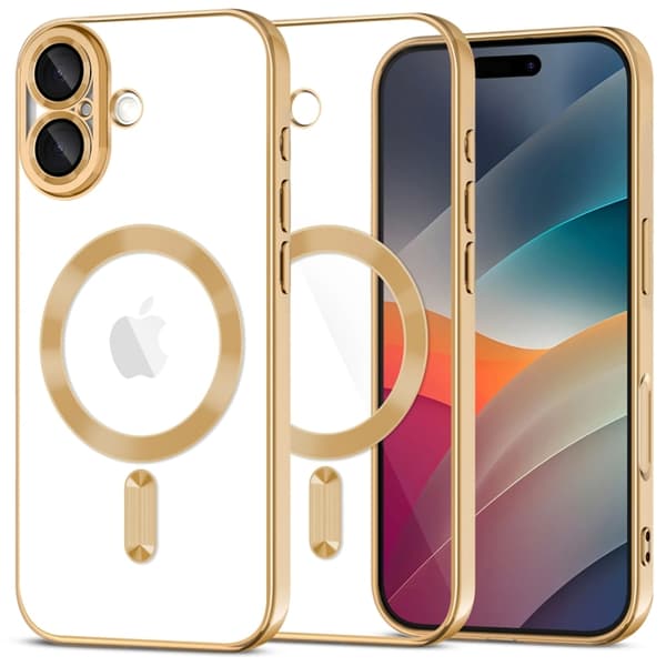 Tech-Protect telefontaske til iPhone 17 Magsafe Flex - skinnende guld