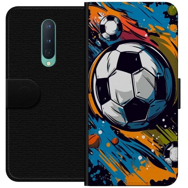 OnePlus 8 tegnebogsetui med fodbolde