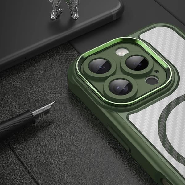 Telefontaske til iPhone 16 Pro MagSafe Silicone Leading - Grøn