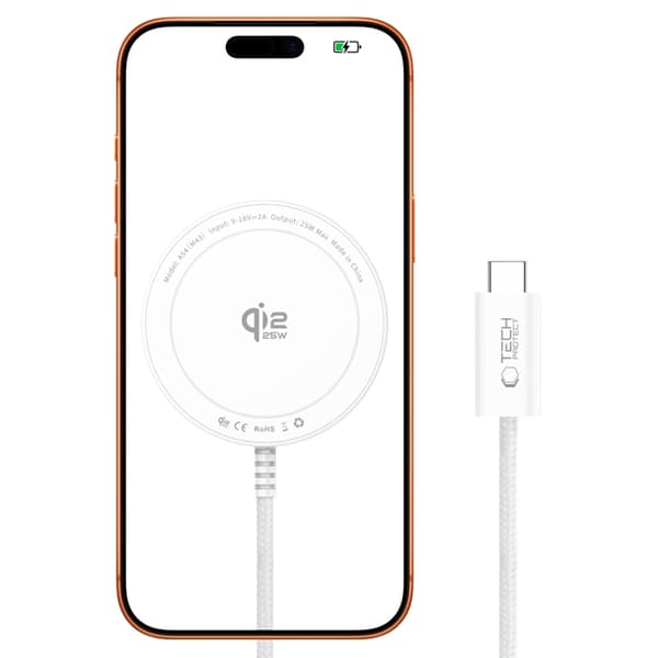 Tech-Protect Trådlös Laddare Magsafe Magnetic 25W - Vit