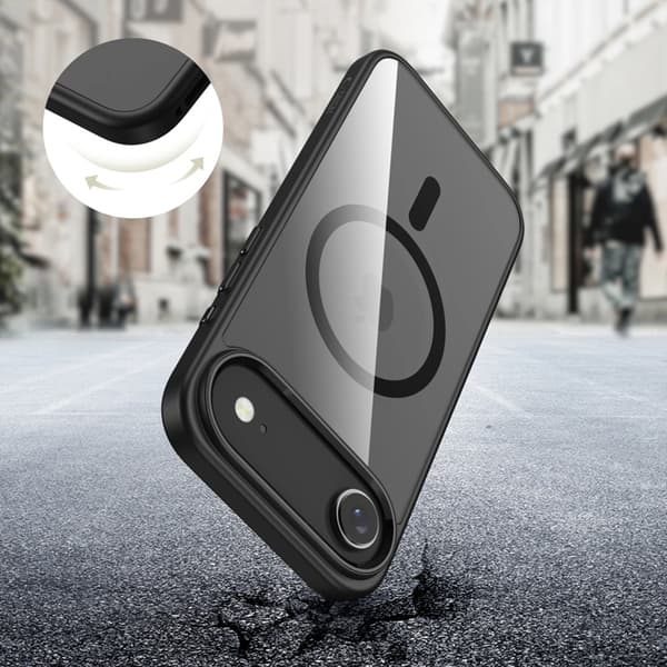 Tech-Protect Mobilskal till iPhone Air Magsafe Matte - Svart/Clear