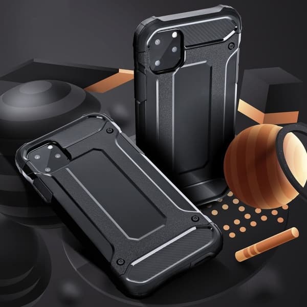 iPhone X/XS Etui Forcell Armor Hård Plast - Sort