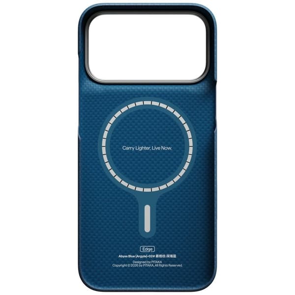 PITAKA-puhelinkotelo iPhone 18 Pro/17 Pro Magsafe Edge Argyle -puhelimelle