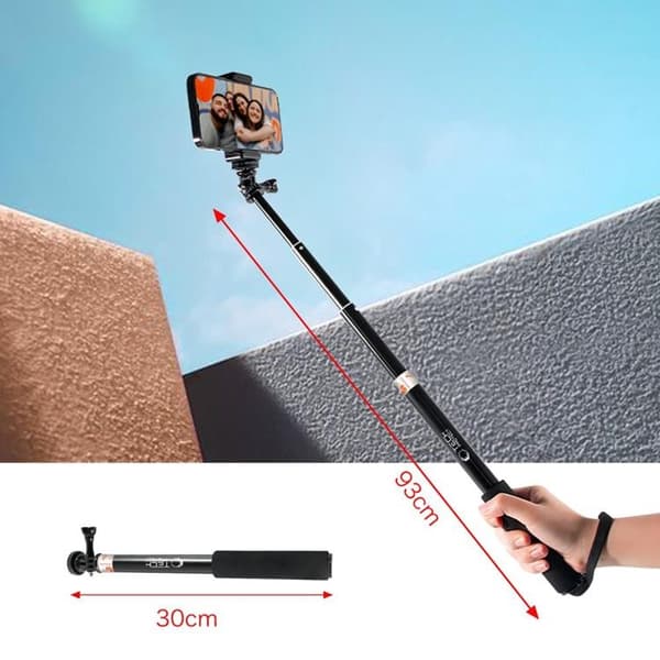 Tech-Protect Monopad/Selfiestik GoPro/DJI - Sort