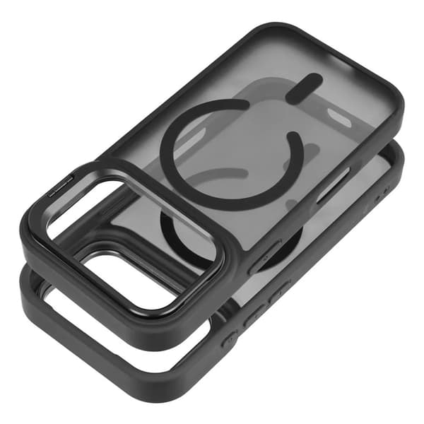 Forcell Mobilcover Magsafe Til iPhone 17 Pro Max Shadow Stand - Sort