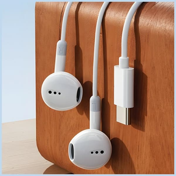 AWEI PC-6T Hörlurar stereo USB-C - Svart