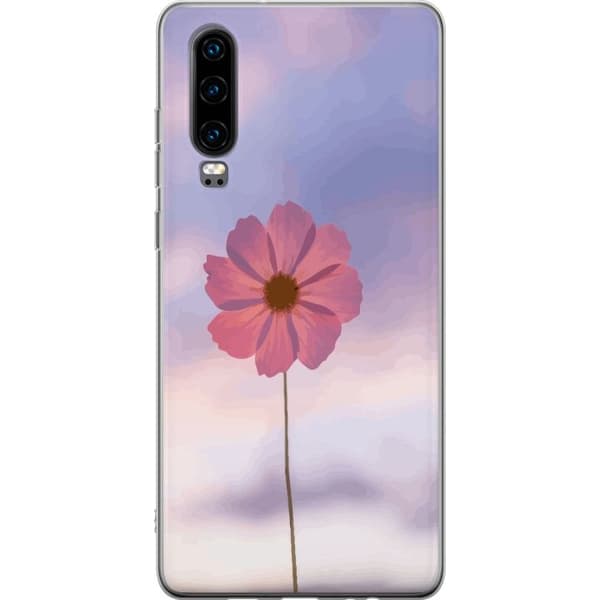 Mobilskal till Huawei P30 med Rosa blomma