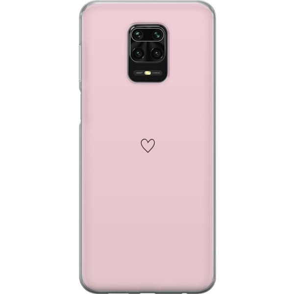 Telefontaske til Xiaomi Redmi Note 9S med lille hjerte
