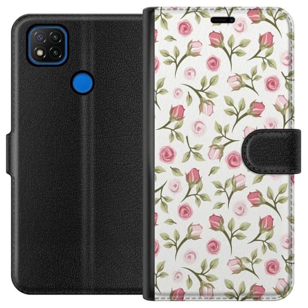 Plånboksfodral till Xiaomi Redmi 9C med Blommigt