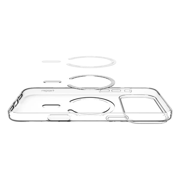 Spigen Mobilskal för Apple iPhone 17 Pro MagSafe Liquid Crystal - Clear/Vit