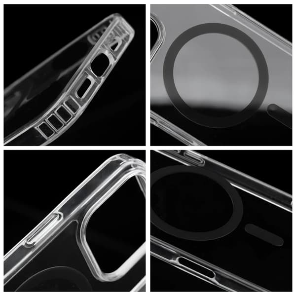Telefontaske til iPhone 17 Pro Magsafe Drop Glue - Sort