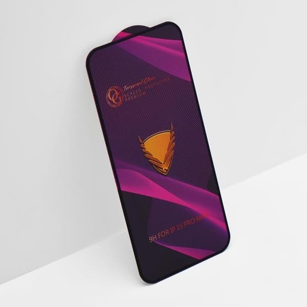 OG iPhone 14 Pro Max karkaistu lasinen näytönsuoja Premium - Musta
