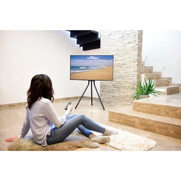 HAMA TV Gulvstativ op til 75" Sort