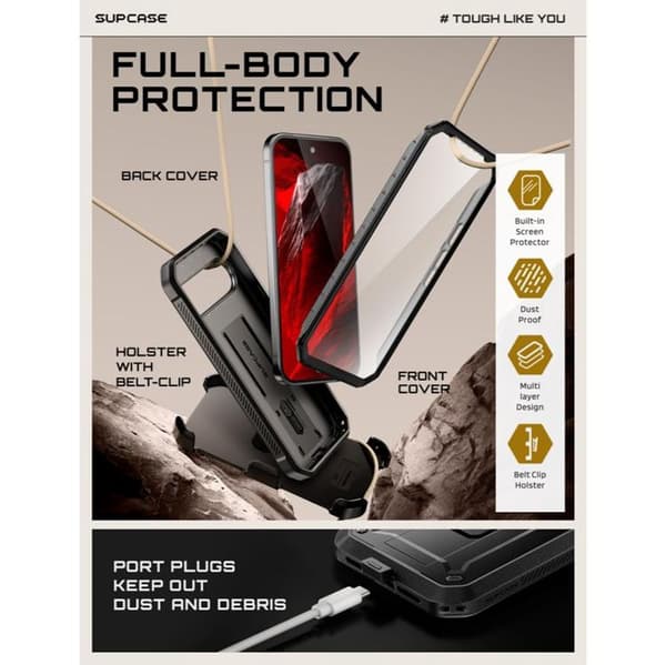 SupCase Mobilskal För Google Pixel 11 Pro Magsafe Unicorn Beetle  - Svart