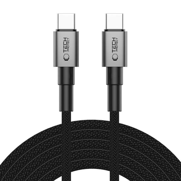 Tech-Protect USB-C Till USB-C kabel Ultraboost 300CM 100W - Grå