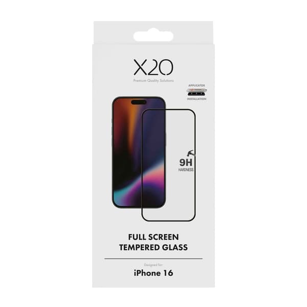 X2O Full Screen -suojalasi Apple iPhone 16:lle