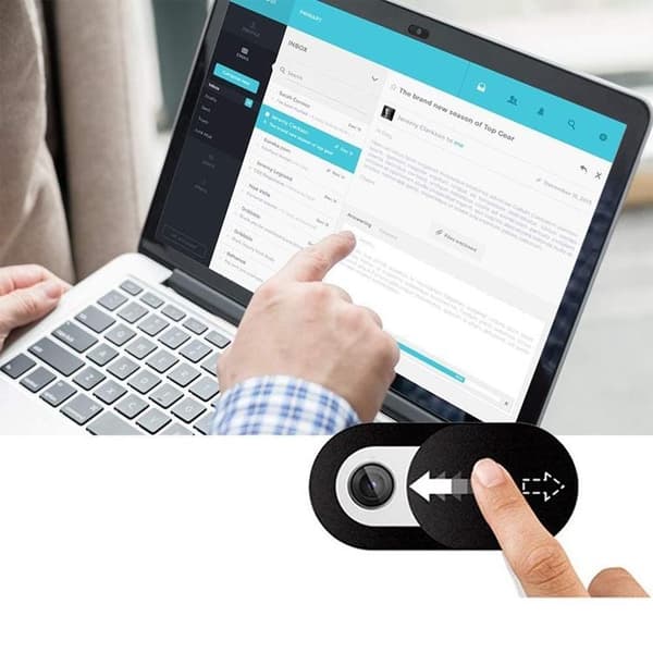 [3-Pakke] Tech-Protect Glidende Webcam Cover Fit Plus - Sort