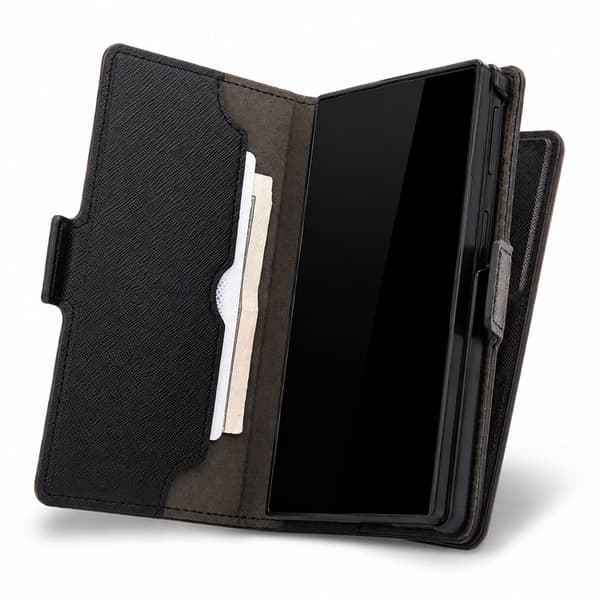 Mercury Pung Etui Til Galaxy Z Fold 8 Premium Basic Diary - Sort