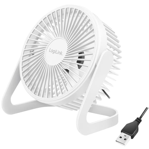LogiLink USB Ventilator Ø15.24 cm - Hvid