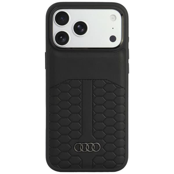 Audi Mobilskal För iPhone 18 Pro Max/17 Pro Max Magsafe Läder - Svart
