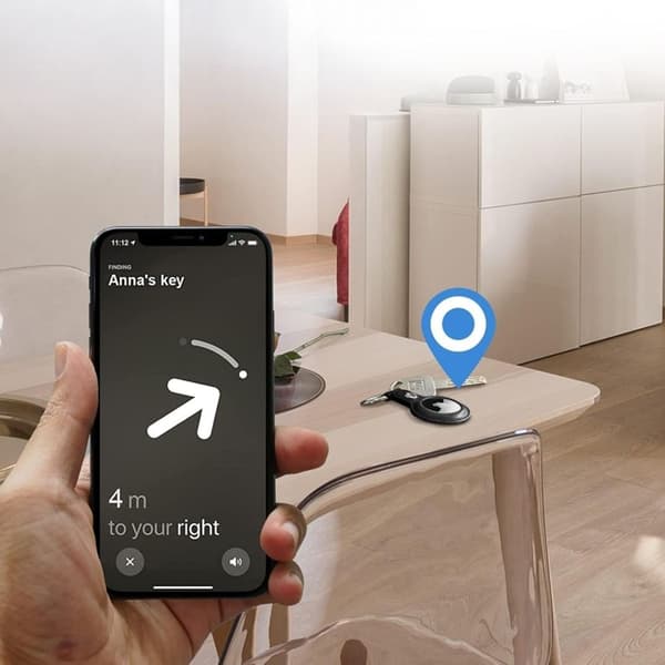 Tech-Protect Apple Airtag 1/2 Avaimenperä - Musta