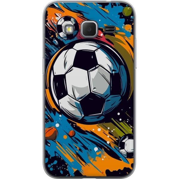 Taske til Samsung Galaxy Core Prime med fodbolde