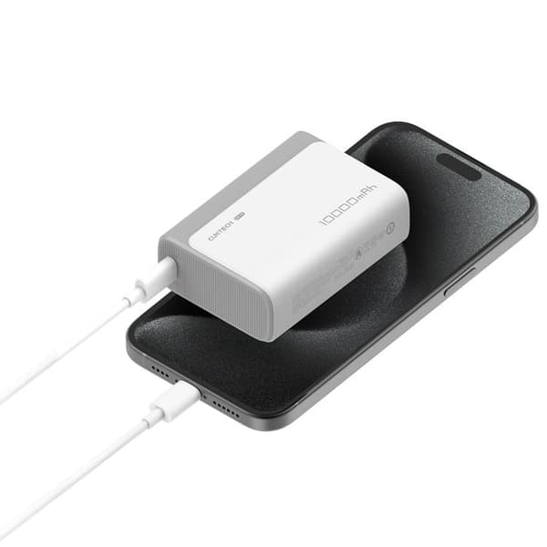 Cuktech Powerbank 10000 mAh 30W USB-C USB-A CP13 - Grå