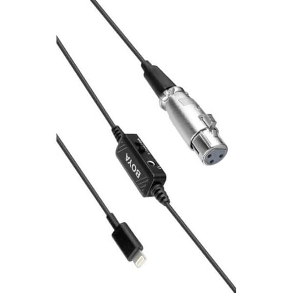 BOYA Mikrofonadapter Lightning - XLR BY-BCA7 Han - Kvinde