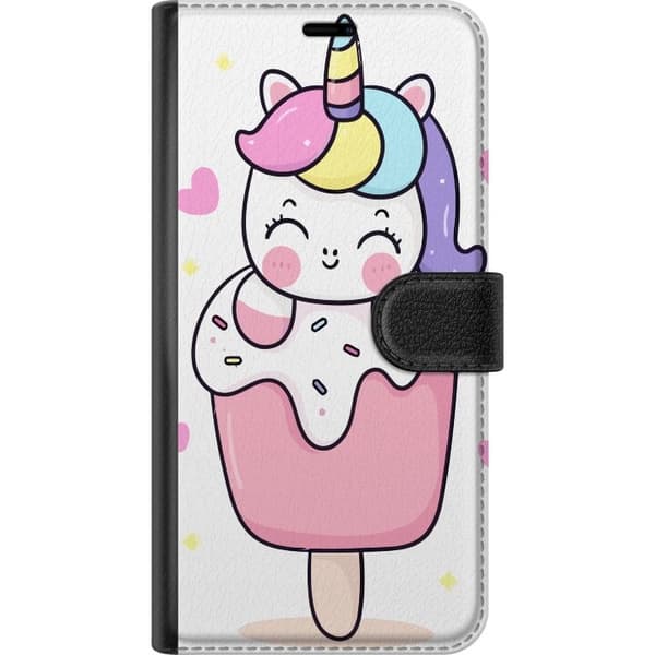 Plånboksfodral till Apple iPhone 7 med Glad enhörning