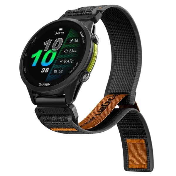 Spigen Armbånd Til Garmin Quickfit 22mm Active Athlex Air - Sort/Orange