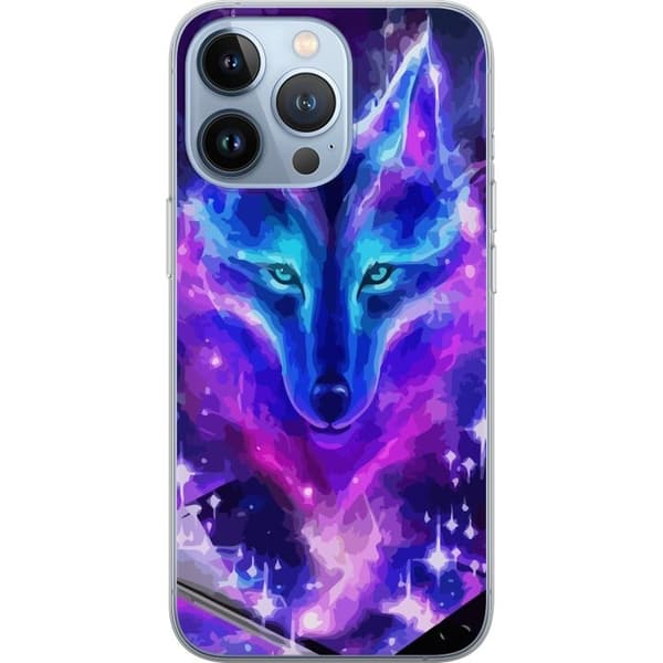 Telefontaske til Apple iPhone 13 Pro med Neon Wolf
