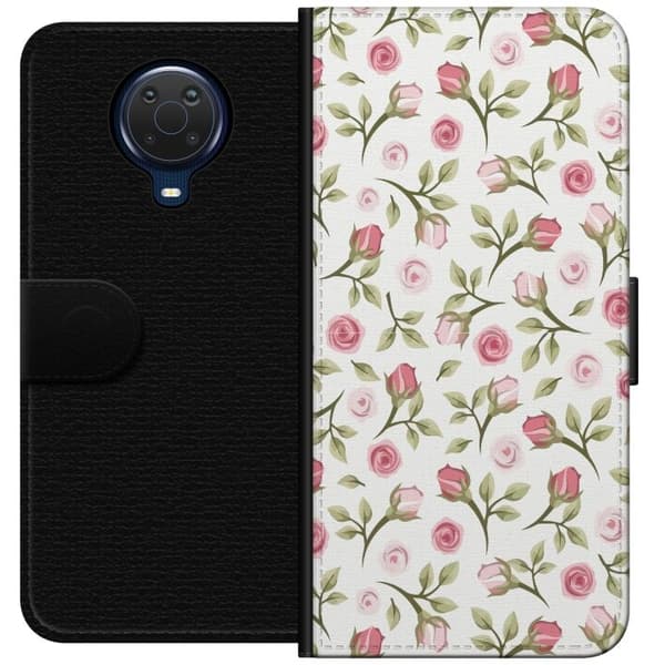 Pung Taske til Nokia G20 med Blomster