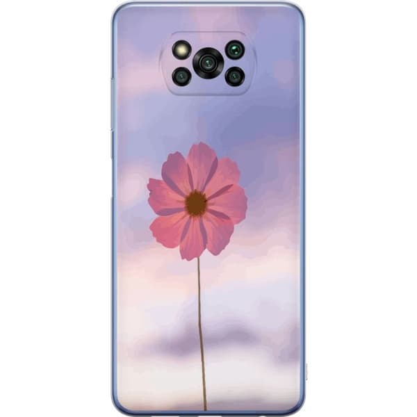 Mobilskal till Xiaomi Poco X3 Pro med Rosa blomma