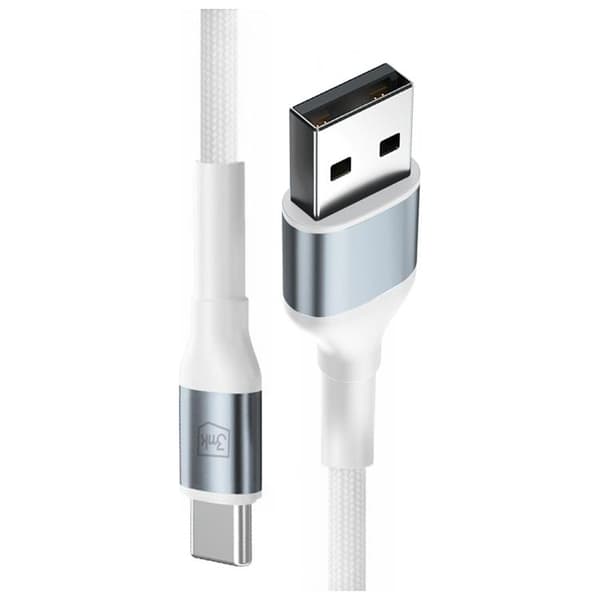 3MK USB-A til USB-C 18W Kabel 9V/2A 1m N-SERIE Hyper - Hvid