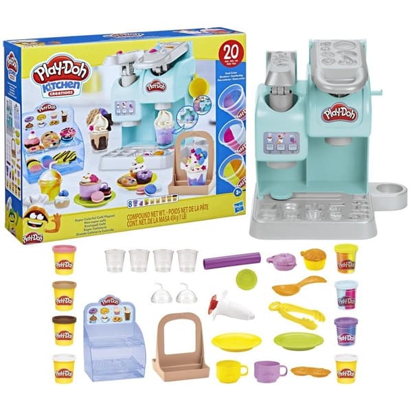 PLAY-DOH Kitchen Creations Legesæt Super farverig kaffe