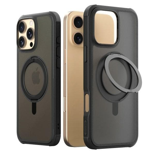 Araree telefontaske til iPhone 16 Pro Max 6.9 MagSafe Duple M Stand - Sort