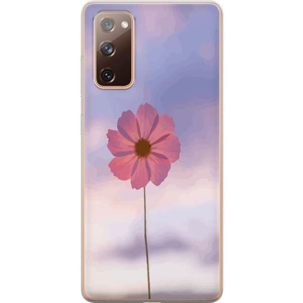 Telefontaske til Samsung Galaxy S20 FE med Lyserød Blomst