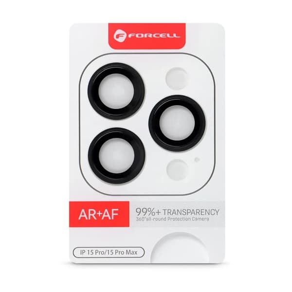 Forcell iPhone 15 Pro/15 Pro Max Hærdet Glas Kamerabeskyttelse Premium
