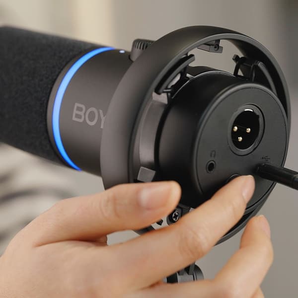 BOYA Trådbunden Dynamisk Spelmikrofon USB XLR CastMic S60 - Svart